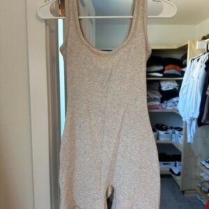 SKIMS Ribbed Cream Onsie